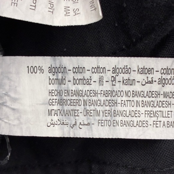 Zara High Rise Frayed Hem Distressed Denim Shorts Black Grunge Edgy Size 2 - Picture 7 of 7